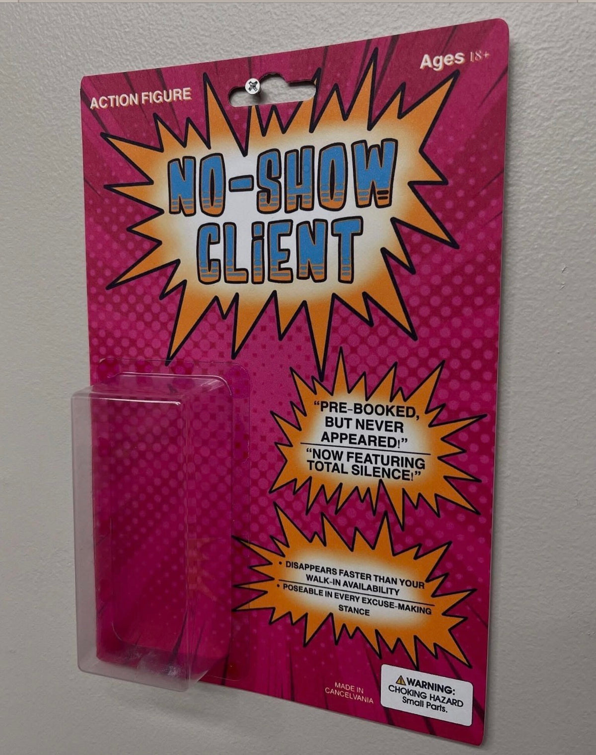 No-Show Client Action Figure